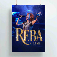 Onyourcases Reba Live Custom Poster Silk Poster Wall Decor Best Home Decoration Wall Art Satin Silky Decorative Wallpaper Personalized Wall Hanging 20x14 Inch 24x35 Inch Poster