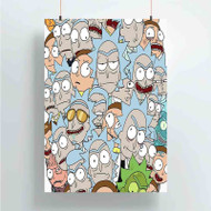 Onyourcases Rick and Morty Outnumbered Custom Poster Silk Poster Wall Decor Best Home Decoration Wall Art Satin Silky Decorative Wallpaper Personalized Wall Hanging 20x14 Inch 24x35 Inch Poster