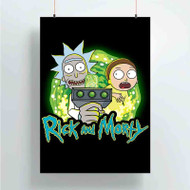 Onyourcases Rick and Morty Sell Custom Poster Silk Poster Wall Decor Best Home Decoration Wall Art Satin Silky Decorative Wallpaper Personalized Wall Hanging 20x14 Inch 24x35 Inch Poster