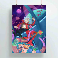 Onyourcases Rick and Morty Squanch Custom Poster Silk Poster Wall Decor Best Home Decoration Wall Art Satin Silky Decorative Wallpaper Personalized Wall Hanging 20x14 Inch 24x35 Inch Poster