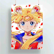 Onyourcases Sailor Moon Quality Custom Poster Silk Poster Wall Decor Best Home Decoration Wall Art Satin Silky Decorative Wallpaper Personalized Wall Hanging 20x14 Inch 24x35 Inch Poster