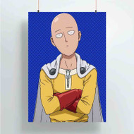 Onyourcases Saitama One Punch Man Trending Custom Poster Silk Poster Wall Decor Best Home Decoration Wall Art Satin Silky Decorative Wallpaper Personalized Wall Hanging 20x14 Inch 24x35 Inch Poster