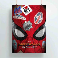 Onyourcases Spider Man Far From Home Trending Custom Poster Silk Poster Wall Decor Best Home Decoration Wall Art Satin Silky Decorative Wallpaper Personalized Wall Hanging 20x14 Inch 24x35 Inch Poster