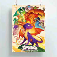 Onyourcases Spyro Reignited Trilogy Trending Custom Poster Silk Poster Wall Decor Best Home Decoration Wall Art Satin Silky Decorative Wallpaper Personalized Wall Hanging 20x14 Inch 24x35 Inch Poster