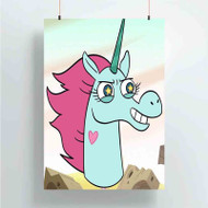 Onyourcases Star vs The Forces of Evil Pony Head Custom Poster Silk Poster Wall Decor Best Home Decoration Wall Art Satin Silky Decorative Wallpaper Personalized Wall Hanging 20x14 Inch 24x35 Inch Poster