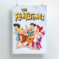 Onyourcases The Flintstones Trending Custom Poster Silk Poster Wall Decor Best Home Decoration Wall Art Satin Silky Decorative Wallpaper Personalized Wall Hanging 20x14 Inch 24x35 Inch Poster
