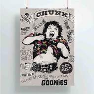 Onyourcases The Goonies Chunk Custom Poster Silk Poster Wall Decor Best Home Decoration Wall Art Satin Silky Decorative Wallpaper Personalized Wall Hanging 20x14 Inch 24x35 Inch Poster