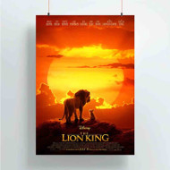 Onyourcases The Lion King Trending Custom Poster Silk Poster Wall Decor Best Home Decoration Wall Art Satin Silky Decorative Wallpaper Personalized Wall Hanging 20x14 Inch 24x35 Inch Poster