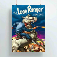 Onyourcases The Lone Ranger Custom Poster Silk Poster Wall Decor Best Home Decoration Wall Art Satin Silky Decorative Wallpaper Personalized Wall Hanging 20x14 Inch 24x35 Inch Poster