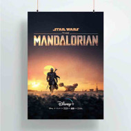 Onyourcases The Mandalorian Custom Poster Silk Poster Wall Decor Best Home Decoration Wall Art Satin Silky Decorative Wallpaper Personalized Wall Hanging 20x14 Inch 24x35 Inch Poster