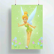Onyourcases tinkerbell Custom Poster Silk Poster Wall Decor Best Home Decoration Wall Art Satin Silky Decorative Wallpaper Personalized Wall Hanging 20x14 Inch 24x35 Inch Poster