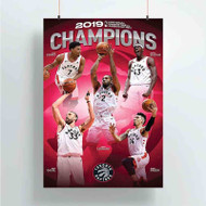 Onyourcases Toronto Raptors NBA Champions Custom Poster Silk Poster Wall Decor Best Home Decoration Wall Art Satin Silky Decorative Wallpaper Personalized Wall Hanging 20x14 Inch 24x35 Inch Poster