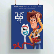 Onyourcases Toy Story 4 Custom Poster Silk Poster Wall Decor Best Home Decoration Wall Art Satin Silky Decorative Wallpaper Personalized Wall Hanging 20x14 Inch 24x35 Inch Poster