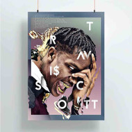 Onyourcases Travis Scott Trending Custom Poster Silk Poster Wall Decor Best Home Decoration Wall Art Satin Silky Decorative Wallpaper Personalized Wall Hanging 20x14 Inch 24x35 Inch Poster