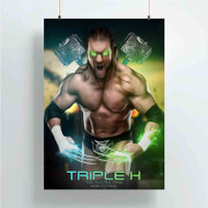 Onyourcases Triple H Custom Poster Silk Poster Wall Decor Best Home Decoration Wall Art Satin Silky Decorative Wallpaper Personalized Wall Hanging 20x14 Inch 24x35 Inch Poster