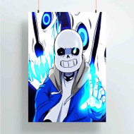 Onyourcases Undertale Sans Custom Poster Silk Poster Wall Decor Best Home Decoration Wall Art Satin Silky Decorative Wallpaper Personalized Wall Hanging 20x14 Inch 24x35 Inch Poster
