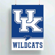 Onyourcases University of Kentucky Wildcats Custom Poster Silk Poster Wall Decor Best Home Decoration Wall Art Satin Silky Decorative Wallpaper Personalized Wall Hanging 20x14 Inch 24x35 Inch Poster