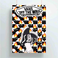 Onyourcases Vans Checkerboard Custom Poster Silk Poster Wall Decor Best Home Decoration Wall Art Satin Silky Decorative Wallpaper Personalized Wall Hanging 20x14 Inch 24x35 Inch Poster