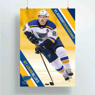 Onyourcases Vladimir Tarasenko Saint Louis Blues NHL Custom Poster Silk Poster Wall Decor Best Home Decoration Wall Art Satin Silky Decorative Wallpaper Personalized Wall Hanging 20x14 Inch 24x35 Inch Poster
