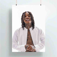 Onyourcases Wiz Khalifa Trending Custom Poster Silk Poster Wall Decor Best Home Decoration Wall Art Satin Silky Decorative Wallpaper Personalized Wall Hanging 20x14 Inch 24x35 Inch Poster