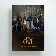 Onyourcases Zac Brown Band The Owl Custom Poster Silk Poster Wall Decor Best Home Decoration Wall Art Satin Silky Decorative Wallpaper Personalized Wall Hanging 20x14 Inch 24x35 Inch Poster