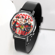 Onyourcases 5 Seconds Of Summer Access All Areas Custom Watch Awesome Unisex Black Classic Plastic Top Brand Quartz Watch for Men Women Premium with Gift Box Watches