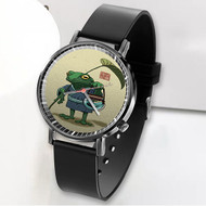Onyourcases A Frog and His Son Custom Watch Awesome Unisex Black Classic Plastic Top Brand Quartz Watch for Men Women Premium with Gift Box Watches