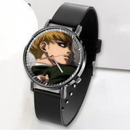Onyourcases Armin Arlert Attack on Titan The Final Season Custom Watch Awesome Unisex Black Classic Plastic Top Brand Quartz Watch for Men Women Premium with Gift Box Watches