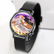 Onyourcases Asuna Kirito Sword Art Online Custom Watch Awesome Unisex Black Classic Plastic Top Brand Quartz Watch for Men Women Premium with Gift Box Watches