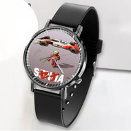 Onyourcases Ayrton Senna Akira Custom Watch Awesome Unisex Black Classic Plastic Top Brand Quartz Watch for Men Women Premium with Gift Box Watches