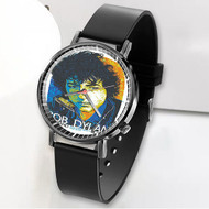 Onyourcases Bob Dylan And His Band Custom Watch Awesome Unisex Black Classic Plastic Top Brand Quartz Watch for Men Women Premium with Gift Box Watches