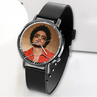 Onyourcases Bruno Mars Custom Watch Awesome Unisex Black Classic Plastic Top Brand Quartz Watch for Men Women Premium with Gift Box Watches