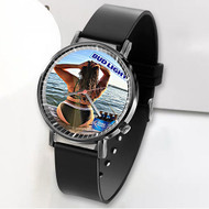 Onyourcases Bud Light Beer Poster Girl Custom Watch Awesome Unisex Black Classic Plastic Top Brand Quartz Watch for Men Women Premium with Gift Box Watches