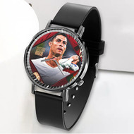 Onyourcases Cristiano Ronaldo Custom Watch Awesome Unisex Black Classic Plastic Top Brand Quartz Watch for Men Women Premium with Gift Box Watches