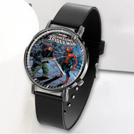 Onyourcases Eminem The Amazing Spider Man Custom Watch Awesome Unisex Black Classic Plastic Top Brand Quartz Watch for Men Women Premium with Gift Box Watches