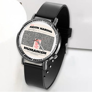 Onyourcases Keith Haring Humanism Custom Watch Awesome Unisex Black Classic Plastic Top Brand Quartz Watch for Men Women Premium with Gift Box Watches