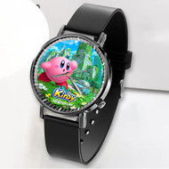 Onyourcases Kirby and the Forgotten Land Custom Watch Awesome Unisex Black Classic Plastic Top Brand Quartz Watch for Men Women Premium with Gift Box Watches
