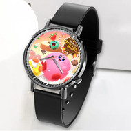 Onyourcases Kirby s Dream Buffet Custom Watch Awesome Unisex Black Classic Plastic Top Brand Quartz Watch for Men Women Premium with Gift Box Watches