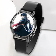 Onyourcases Kirito Sword Art Online Custom Watch Awesome Unisex Black Classic Plastic Top Brand Quartz Watch for Men Women Premium with Gift Box Watches