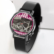 Onyourcases Led Zeppelin Acoustically 1972 Custom Watch Awesome Unisex Black Classic Plastic Top Brand Quartz Watch for Men Women Premium with Gift Box Watches