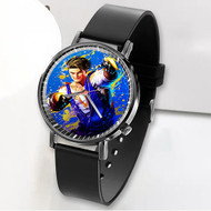 Onyourcases Luke Street Fighter 6 Custom Watch Awesome Unisex Black Classic Plastic Top Brand Quartz Watch for Men Women Premium with Gift Box Watches