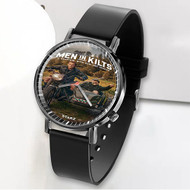 Onyourcases Men in Kilts A Roadtrip with Sam and Graham Custom Watch Awesome Unisex Black Classic Plastic Top Brand Quartz Watch for Men Women Premium with Gift Box Watches