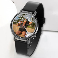 Onyourcases Michelob Ultra Beer Poster Girl jpeg Custom Watch Awesome Unisex Black Classic Plastic Top Brand Quartz Watch for Men Women Premium with Gift Box Watches
