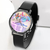 Onyourcases Pink World Tour 2023 Custom Watch Awesome Unisex Black Classic Plastic Top Brand Quartz Watch for Men Women Premium with Gift Box Watches