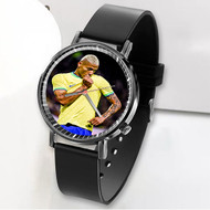Onyourcases Richarlison Brazil World Cup 2022 Custom Watch Awesome Unisex Black Classic Plastic Top Brand Quartz Watch for Men Women Premium with Gift Box Watches