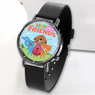 Onyourcases Sago Mini Friends Custom Watch Awesome Unisex Black Classic Plastic Top Brand Quartz Watch for Men Women Premium with Gift Box Watches