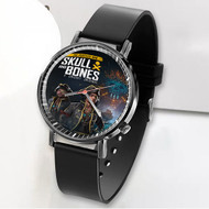 Onyourcases Skull and Bones Video Game Custom Watch Awesome Unisex Black Classic Plastic Top Brand Quartz Watch for Men Women Premium with Gift Box Watches