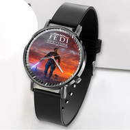 Onyourcases Star Wars Jedi Survivor Custom Watch Awesome Unisex Black Classic Plastic Top Brand Quartz Watch for Men Women Premium with Gift Box Watches