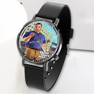 Onyourcases Steve Haines Grand Theft Auto V Custom Watch Awesome Unisex Black Classic Plastic Top Brand Quartz Watch for Men Women Premium with Gift Box Watches