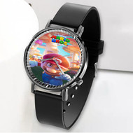 Onyourcases The Super Mario Bros Movie Custom Watch Awesome Unisex Black Classic Plastic Top Brand Quartz Watch for Men Women Premium with Gift Box Watches